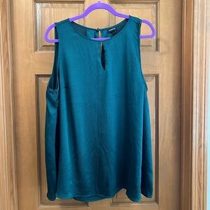 Torrid Green Keyhole Blouse